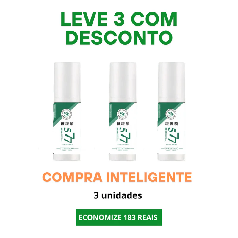 ClareSkin 577 — Spray Removedor de Manchas, Sol, Idade e Melasma! 50% DE DESCONTO + FRETE GRÁTIS!
